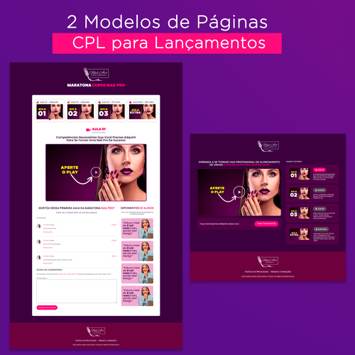 Modelo de CPL Template Elementor